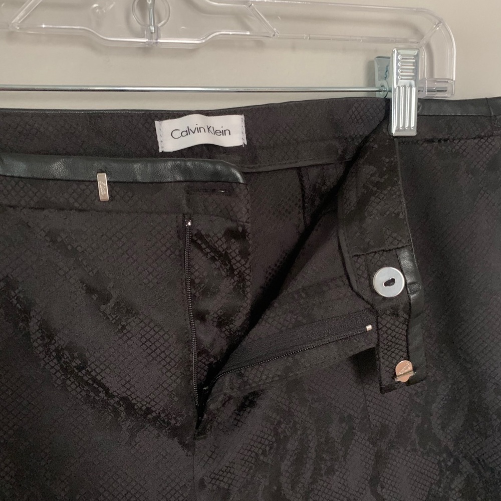 Calvin Klein Snakeskin Print Dress Pants
